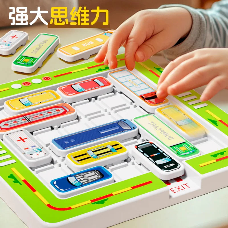 Training for children's thinking on moving cars out of storage, overcoming challenges and breaking through with small cars