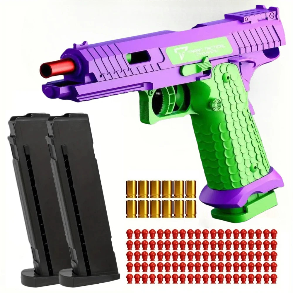 Soft Bullet Airsoft Sig17 Throwing Shell Toy Gun Outdoor Sports CS Game Empty Hanging Weapon Pistol for Kids Boys Birthday Gift