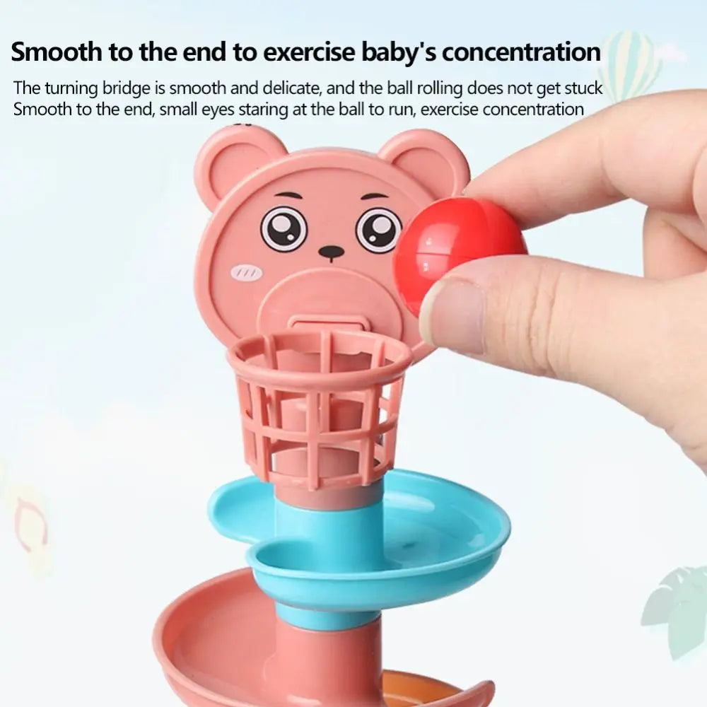 Rolling Ball Baby Toys Development Games Montessori Educational Toys Montessori Activity Stacking Toys For Babies(Color Random)