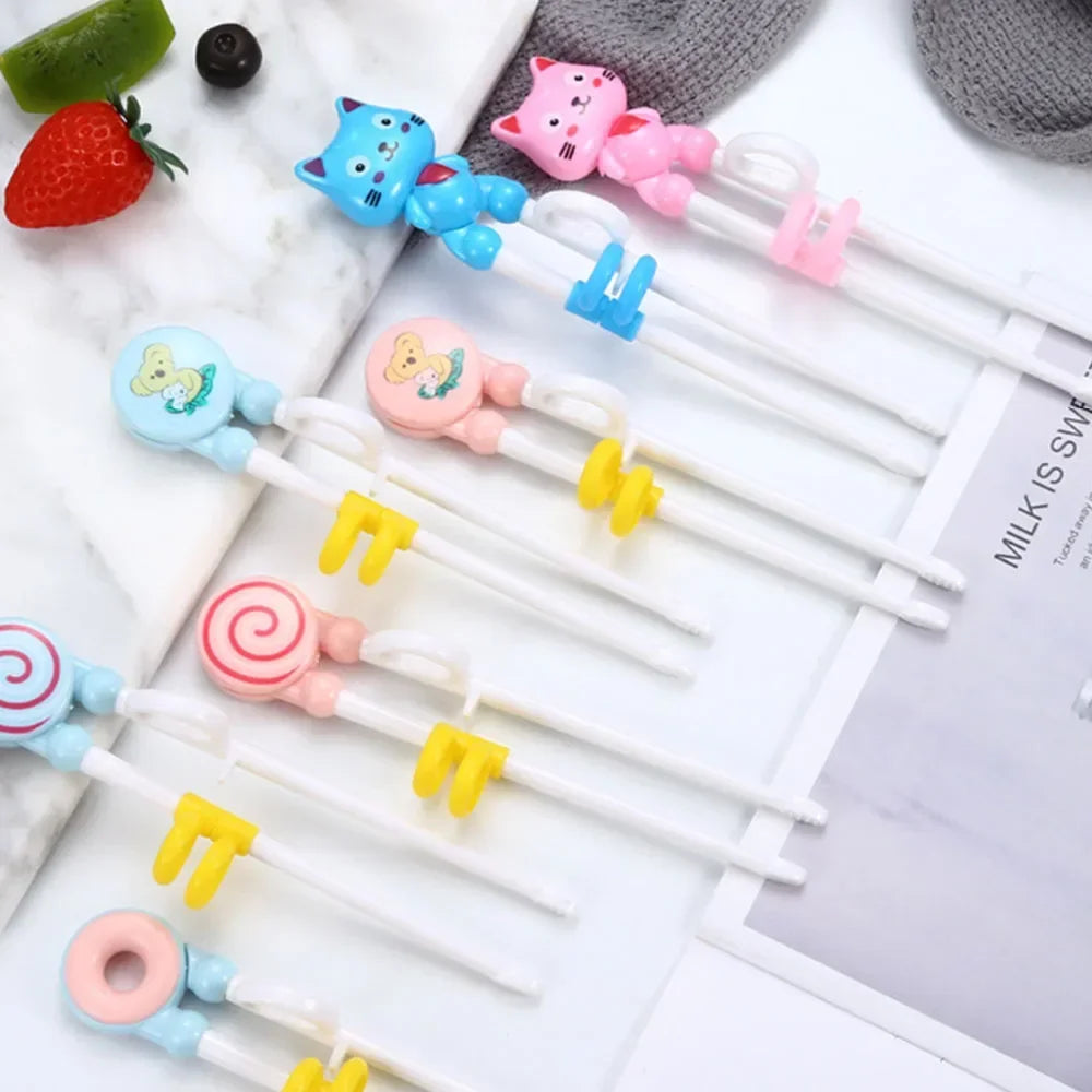 1pcs Cute Cat Kids Chopsticks Toddler for Kids Learning Training Chopsticks Aids Sushi Chopsticks Learner Helper Kids Favors