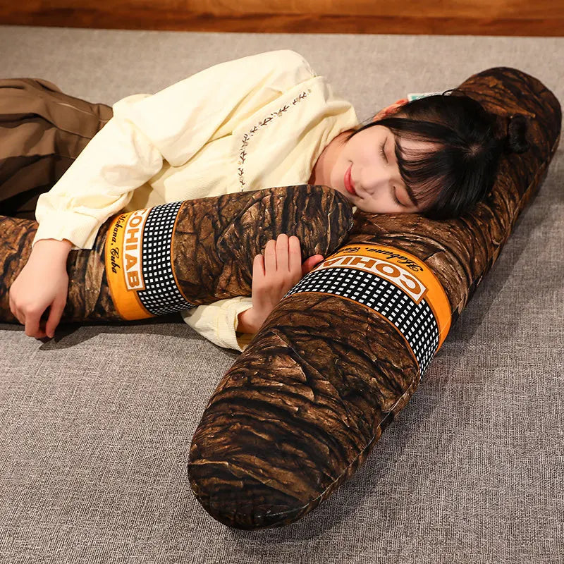 35-110cm Realistic Cigar Plush Toys Stuffed Pillow Cigarette Plush Sleeping Cushion Home Decor Boyfriend Birthday Gift