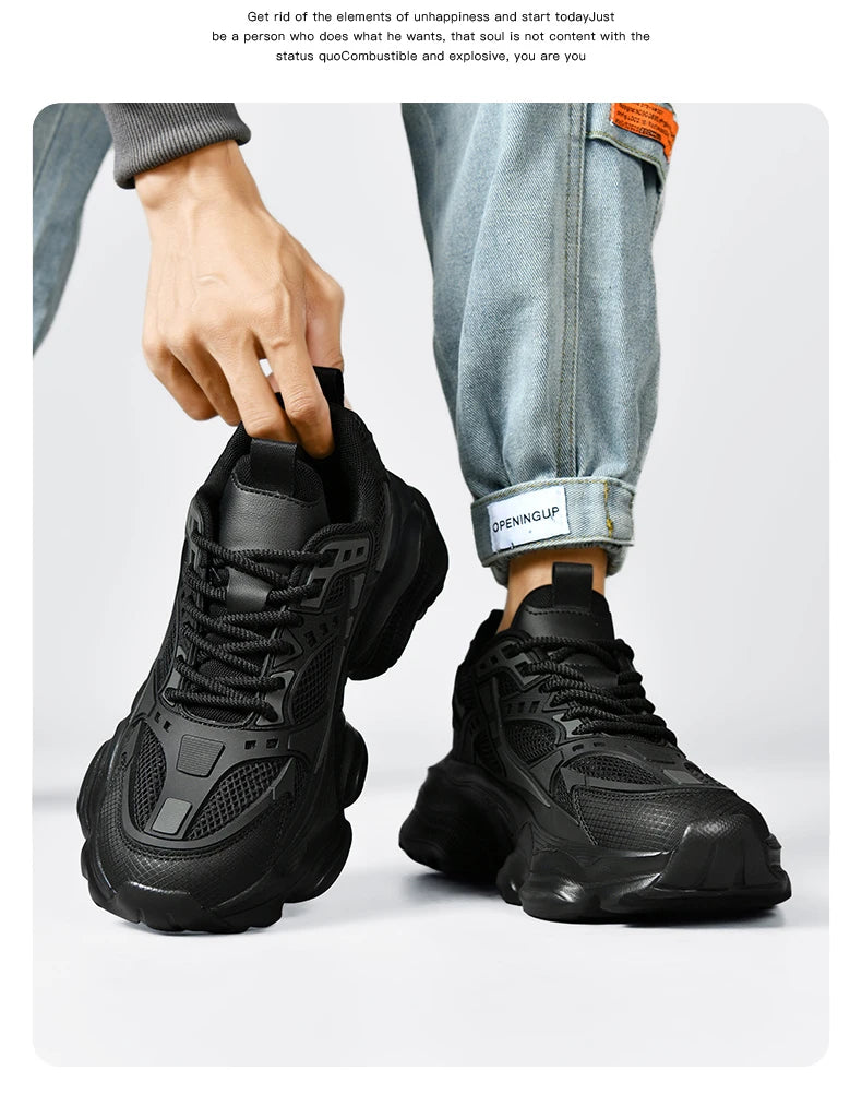 Men's Shoes Cool Platform Running Sneakers Men Fashion Good Large Size 48 Street Athletic Walking Sneakers For Men High Quality - Belvar