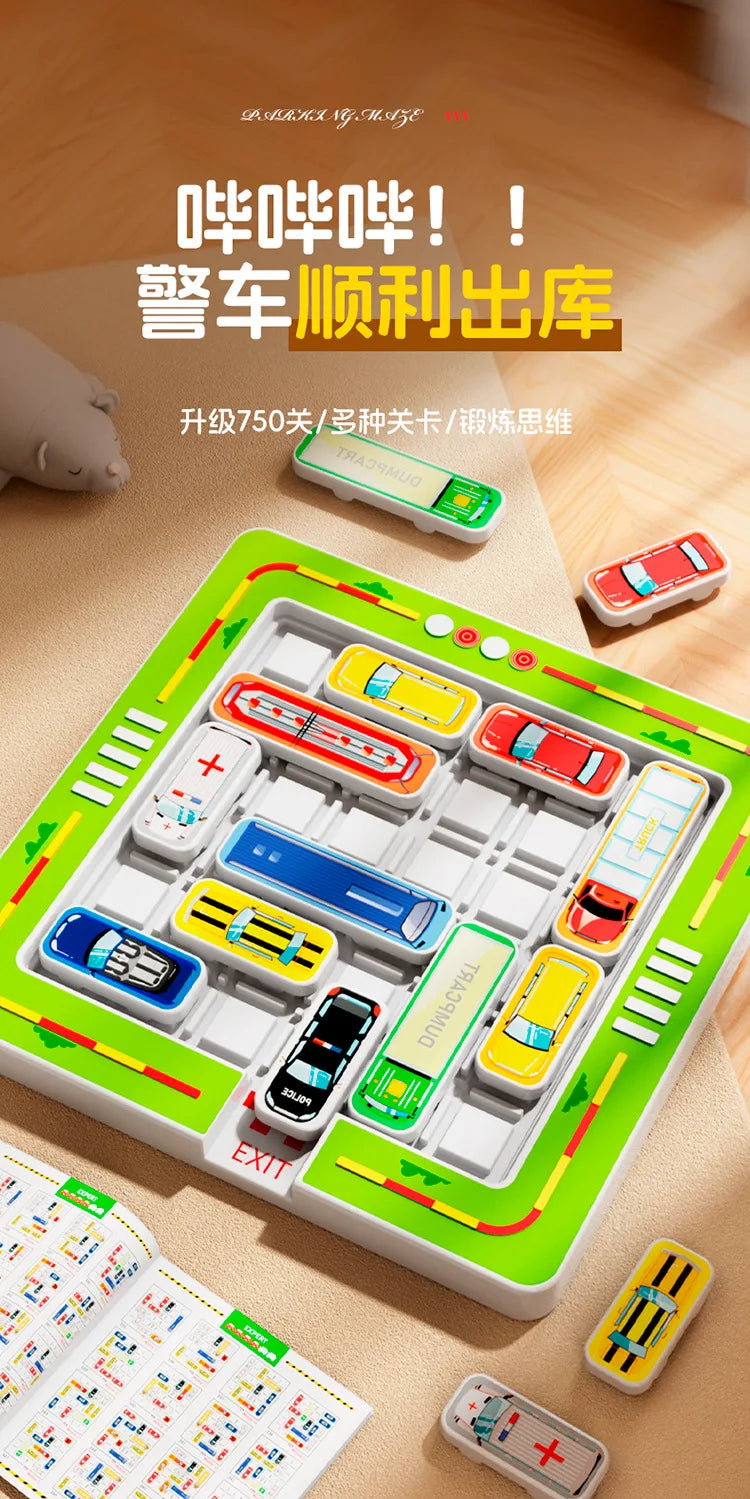 Training for children's thinking on moving cars out of storage, overcoming challenges and breaking through with small cars