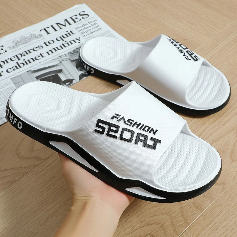 Slippers for men can be worn externally in summer. Trendy bathroom, bathroom, non-skid home, indoor, and home sandals for men - Belvar
