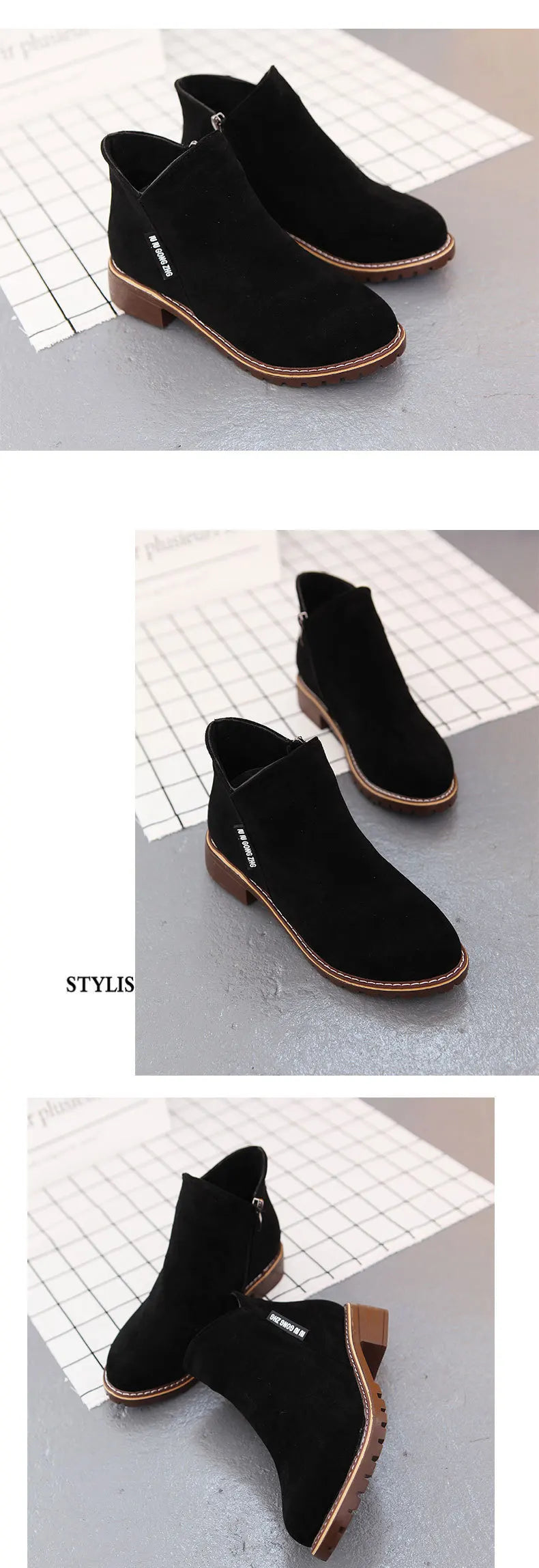 Shoes Women 2022 Fashion Thick Sole Ankle Boots Comfortable Plus Size Snow Boots for Women Female Platform Boots Botas De Mujer - Belvar