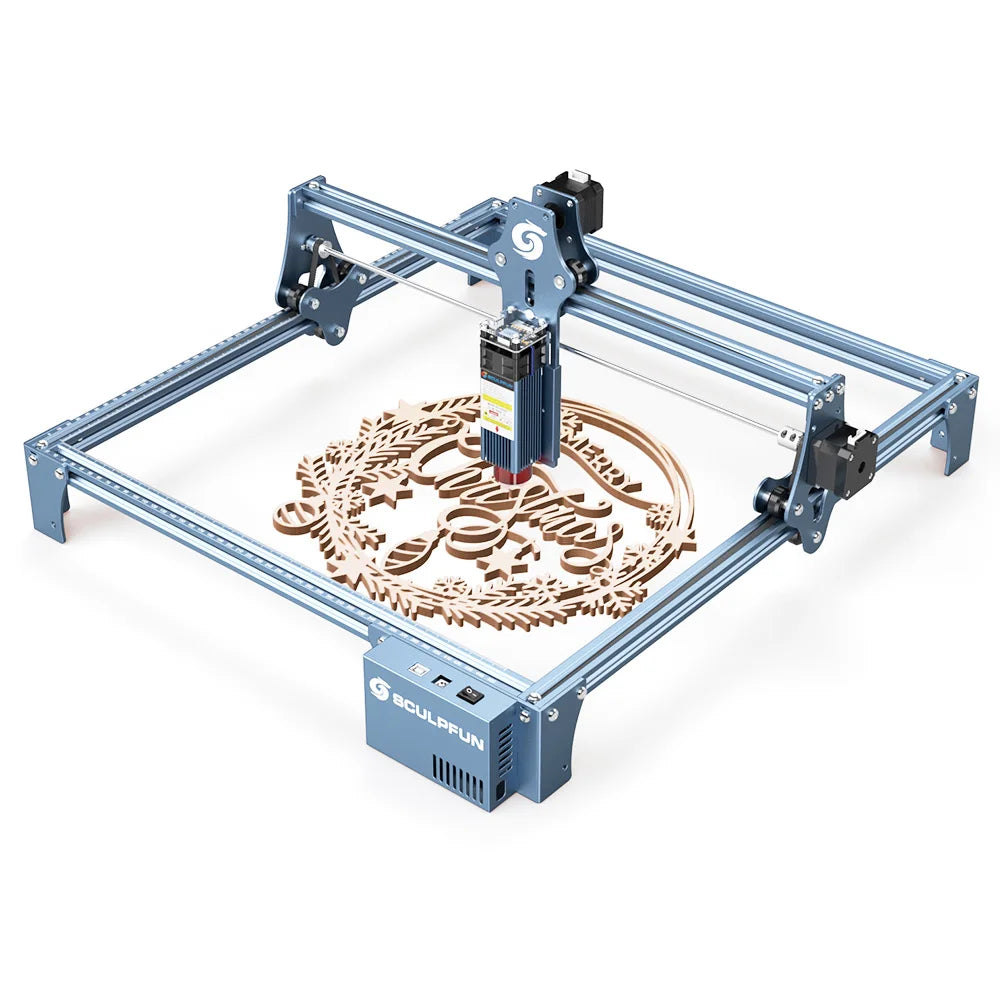 SCULPFUN S9 5.5W Laser Engraver, 0.06mm Ultra-Fine Compressed Spot, Diode Laser, 0.08mm High Precision, Engraving Area 410*420mm