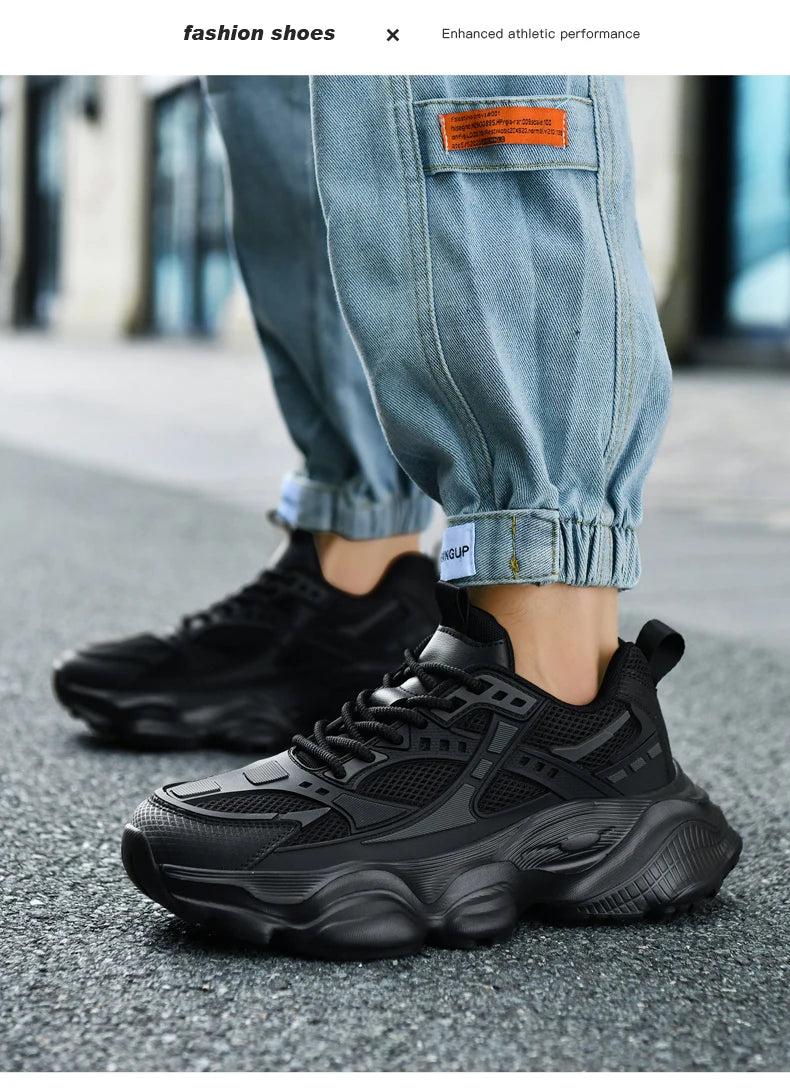 Men's Shoes Cool Platform Running Sneakers Men Fashion Good Large Size 48 Street Athletic Walking Sneakers For Men High Quality - Belvar