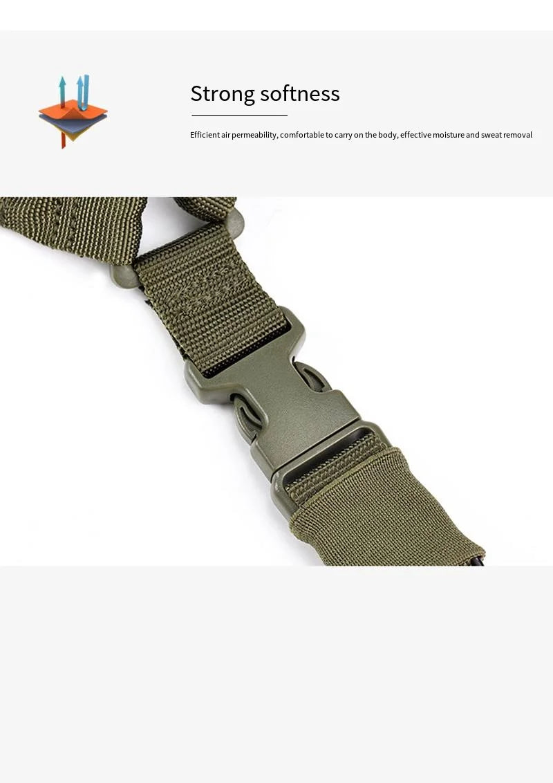 Tactical Sling Shooting With Shoulder Pad Adjustable one Point Bungee Airsoft Rifle Strapping Belt Hunting Hiking Accessories