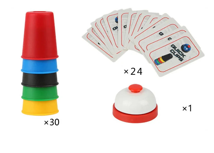 Stacking Cup Board Games Toys QUICK CUPS Indoor Outdoor Party Interactive Table Games Toys Funny Multiplayer Competition Props