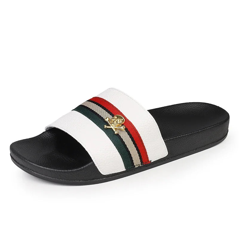 Fashion Brand Slippers for Men Ultra Soft Slides Non-slip Wear-resistant Sandals Men Casual Summer Indoor Outdoor Slippers - Belvar