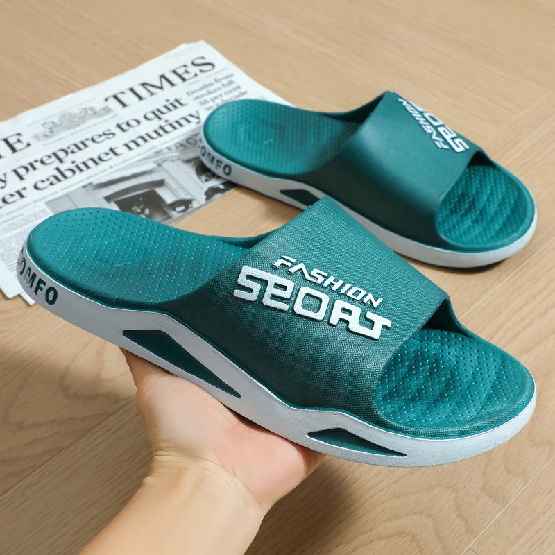 Slippers for men can be worn externally in summer. Trendy bathroom, bathroom, non-skid home, indoor, and home sandals for men - Belvar
