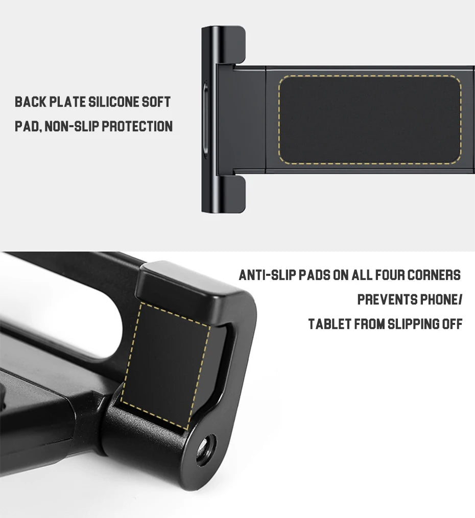 Telescopic Car Rear Pillow Phone Holder Tablet Rotating Car Seat Rear Stand Headrest Bracket for Phone Tablet 5 13 Inch