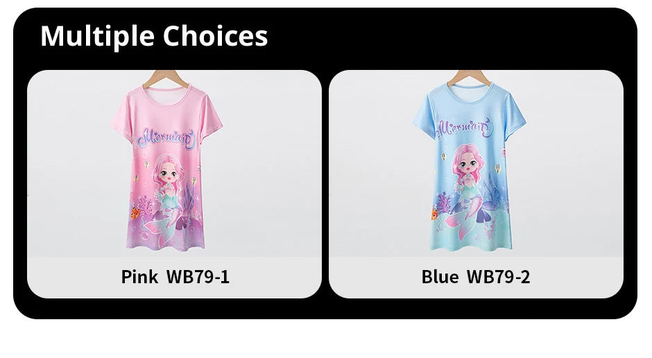 1/2 Piece Summer Children's Dress Girl Sweet And Lovely Casual Fashion Dress Comfortable And Versatile Knee-length Home Dress