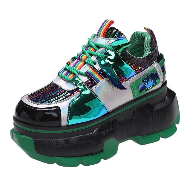 Daddy's Shoes Fashion Single Shoes Trendy Lace Up Shoes Women - Belvar