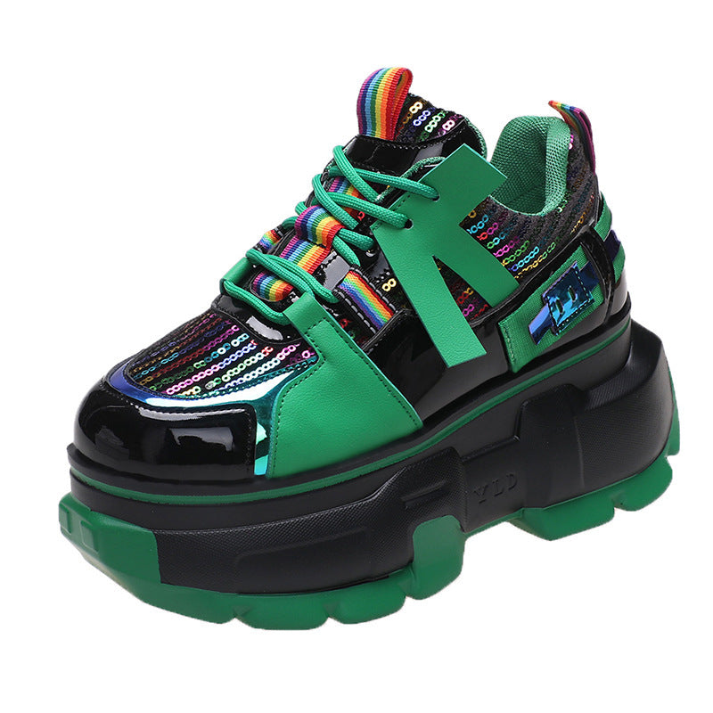 Daddy's Shoes Fashion Single Shoes Trendy Lace Up Shoes Women - Belvar