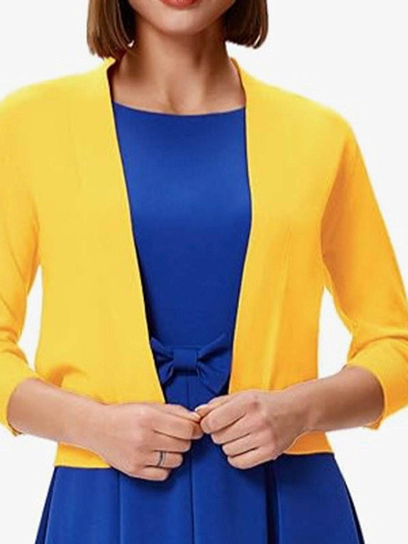 Simple Versatile Short Jacket Knitted Cardigan