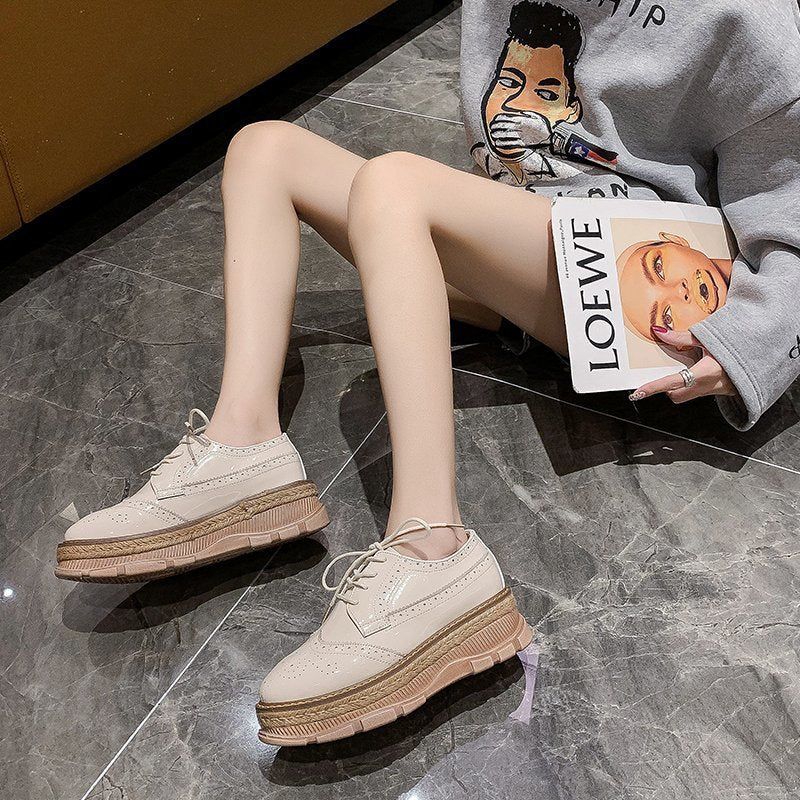 Lace-up Tassel Platform Shoes Women - Belvar