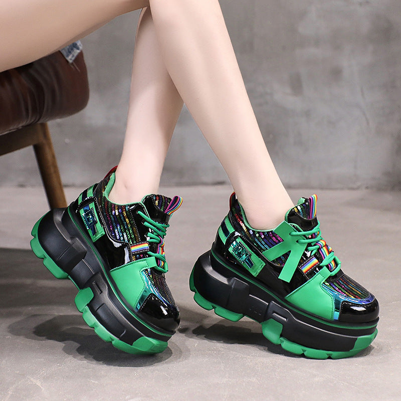 Daddy's Shoes Fashion Single Shoes Trendy Lace Up Shoes Women - Belvar