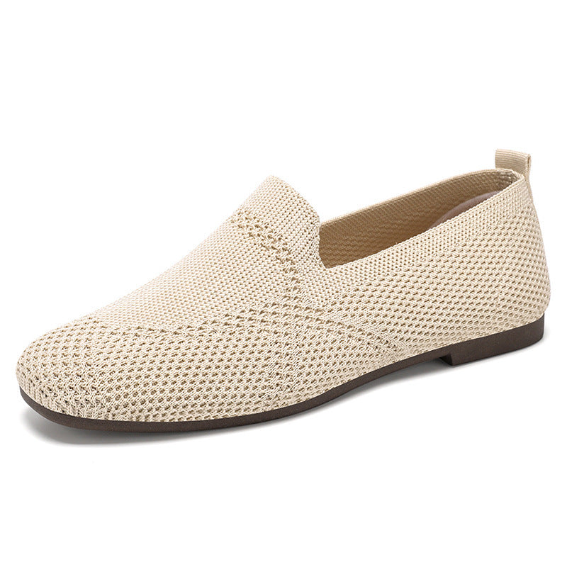 Flyknit Shoes Casual Flat Shoes Women - Belvar