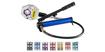 SucceBuy Hydraulic Hose Crimper 71500 Separable Hydra-Krimp with Aluminum Pump Handheld Air Condtioning Repair Crimping Tool Set