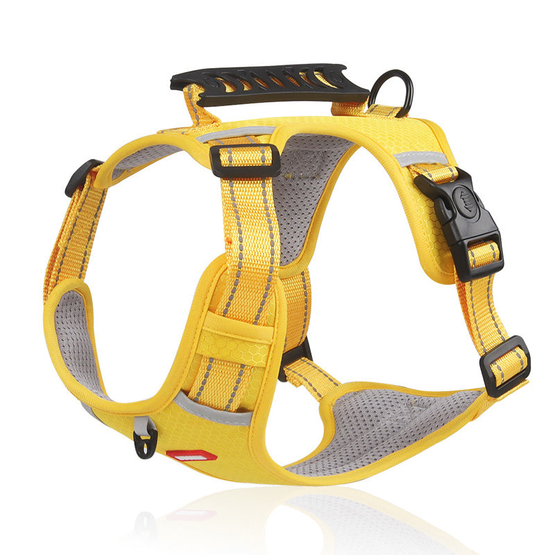 [No-Pull Pet Harness] Soft Padded Adjustable No-Pull Pet Harness | for Dogs and Cats, Large Breeds, Easy Control Handle, Prevents Choking and Pulling, Comfortable and Secure Fit