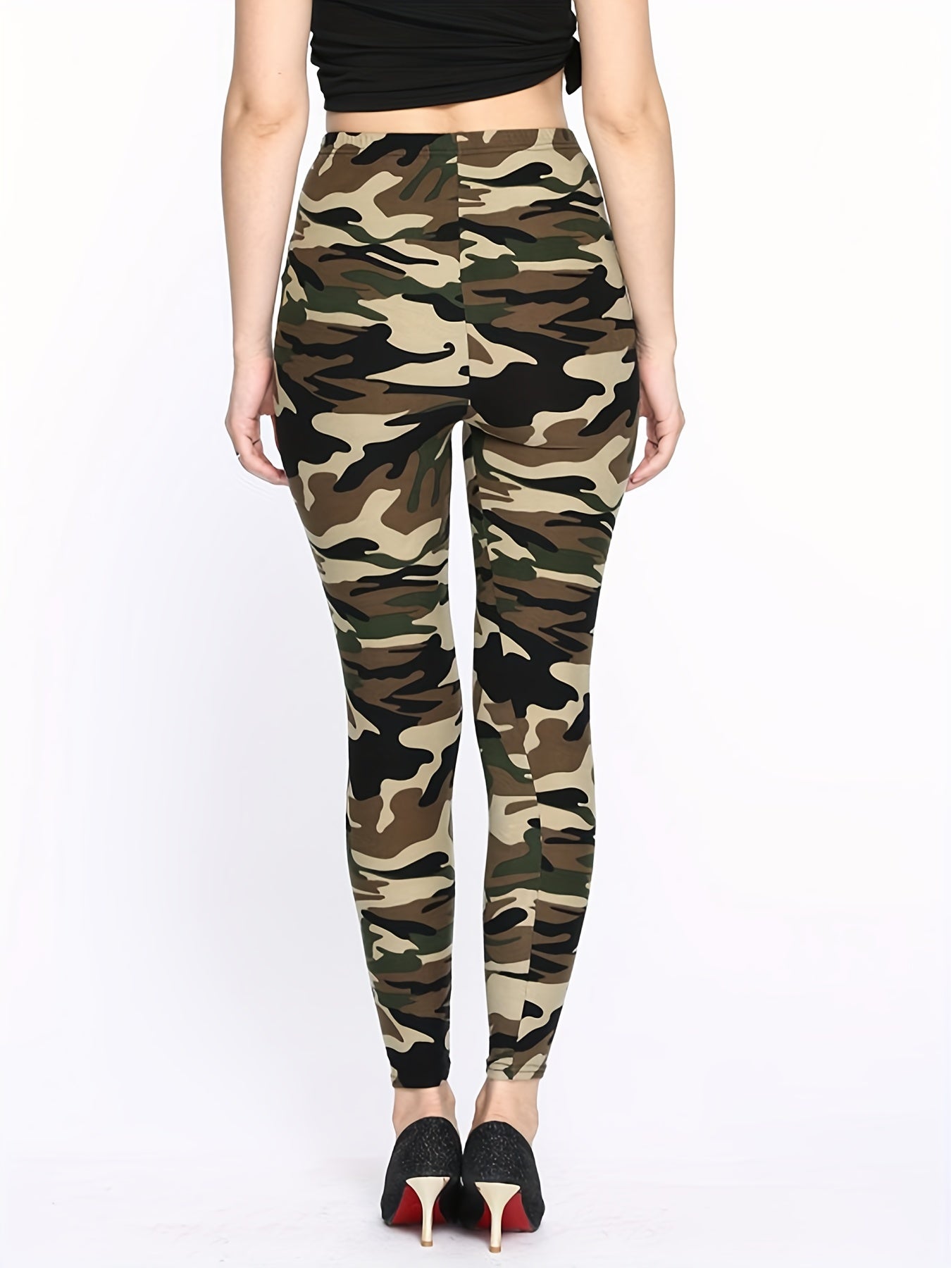 [Floral Leggings] High Waist Floral Printed Women's Leggings | Casual Sweatpants Pants