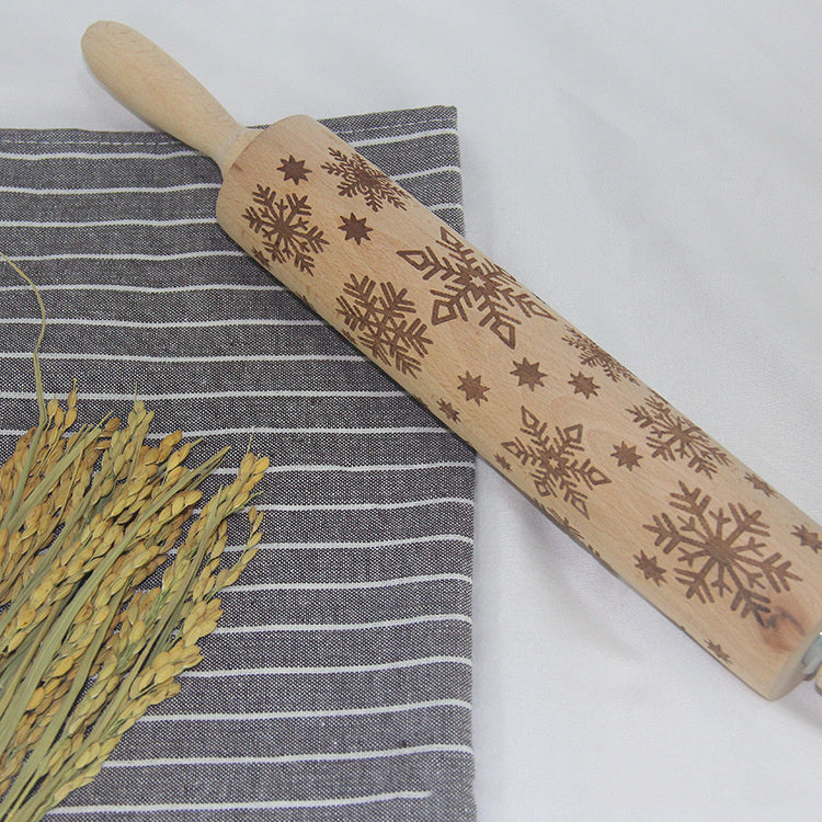 roller printed cookie dough stick