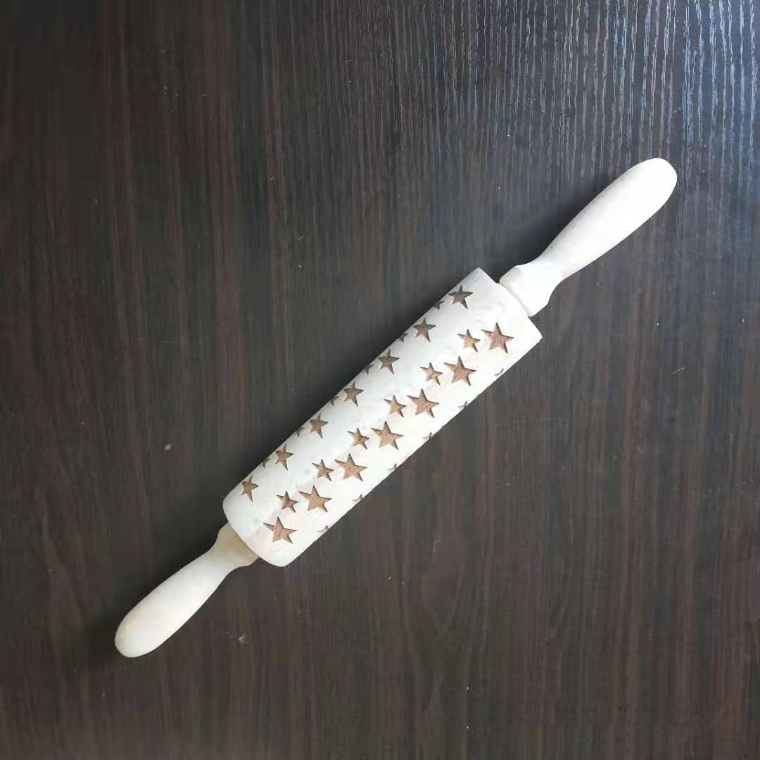 roller printed cookie dough stick