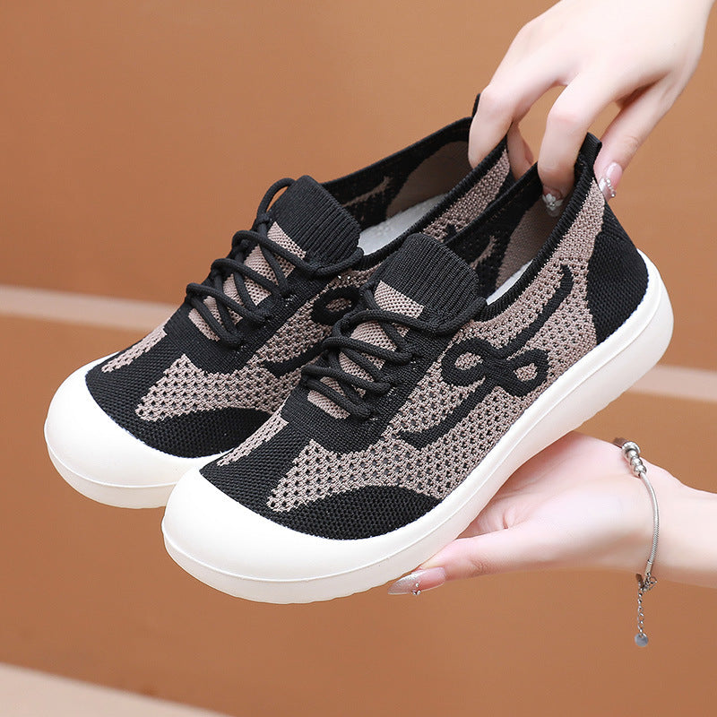 Female Retro Platform Sports Shoes Soft Bottom Comfortable - Belvar