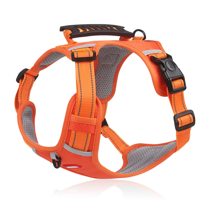 [No-Pull Pet Harness] Soft Padded Adjustable No-Pull Pet Harness | for Dogs and Cats, Large Breeds, Easy Control Handle, Prevents Choking and Pulling, Comfortable and Secure Fit