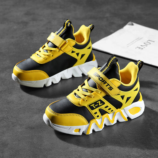Autumn And Winter Middle School Boys'' Basketball Shoes Large Cotton - Belvar