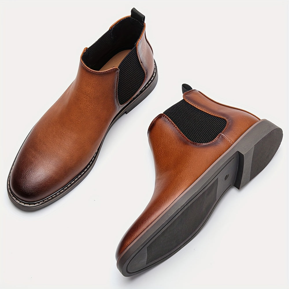 Soft In Sole Men's Comfortable Chelsea Boots Fashion Slip On