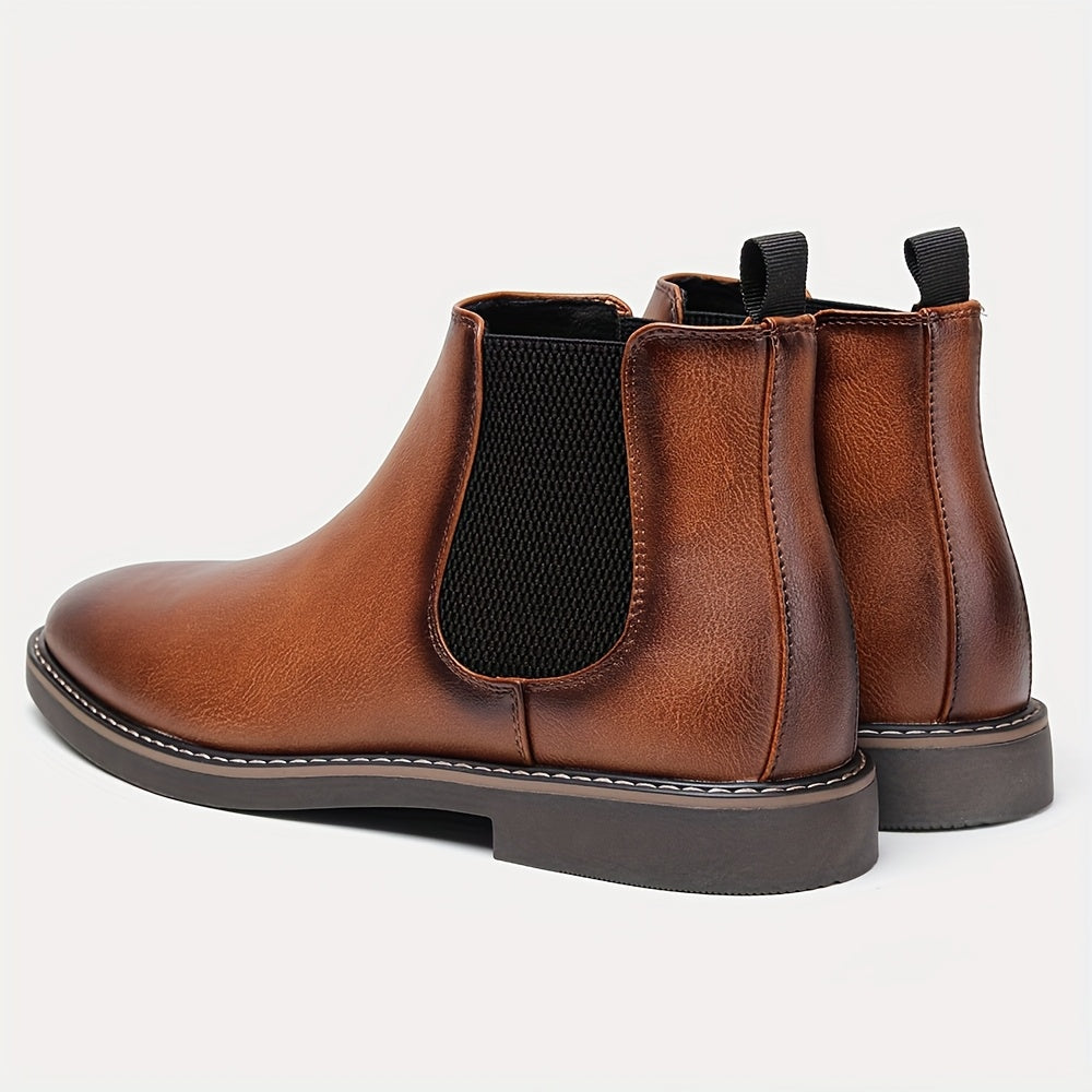 Soft In Sole Men's Comfortable Chelsea Boots Fashion Slip On
