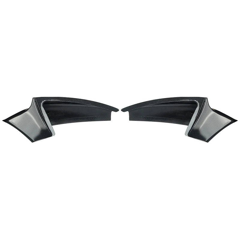 2Pcs / Set Front Bumper Splitters Lip Flaps Cupwings Aprons for BMW 5 Series F10 M5 Bumper 2011 - 2017 Carbon Fiber / FRP