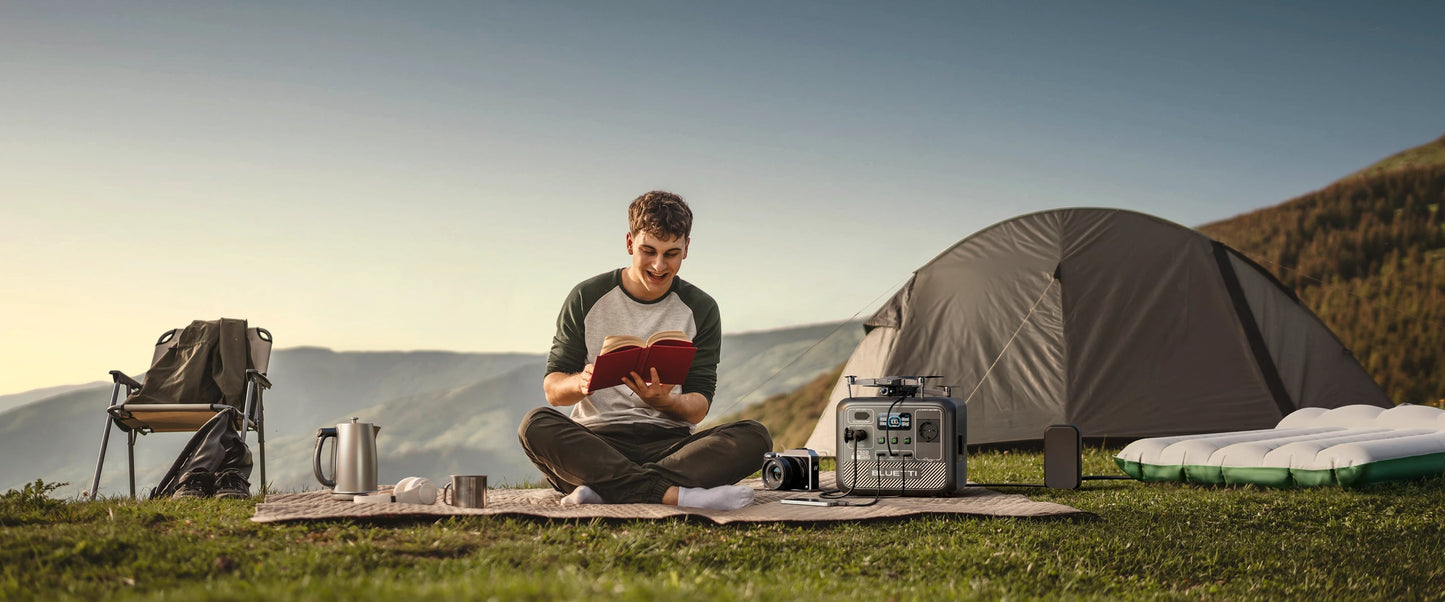 【EU PLUG】BLUETTI Centrale Elettrica Portatile AC50B, 448Wh LiFePO4 Batteria Backup 700W AC Uscita per Campeggio, Emergenza