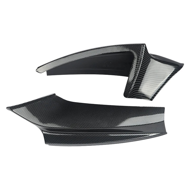 2Pcs / Set Front Bumper Splitters Lip Flaps Cupwings Aprons for BMW 5 Series F10 M5 Bumper 2011 - 2017 Carbon Fiber / FRP