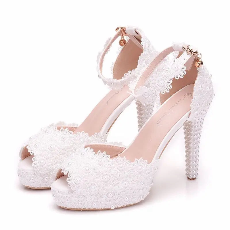 High Heels for Women ELEGANT Sweet Fashion British Style Slip-On 12CM Thin Heels Pointed Toe Office Career Women Shoes Gold 46 - Belvar