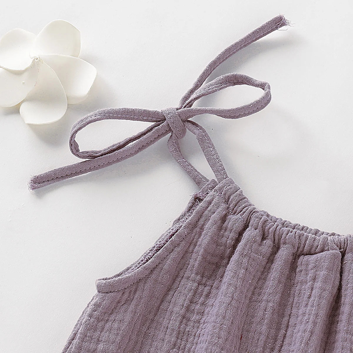 Summer Infant Baby Girl Dress Toddler Dress Muslin Cotton Sleeveless Ruffles Slip Dresses