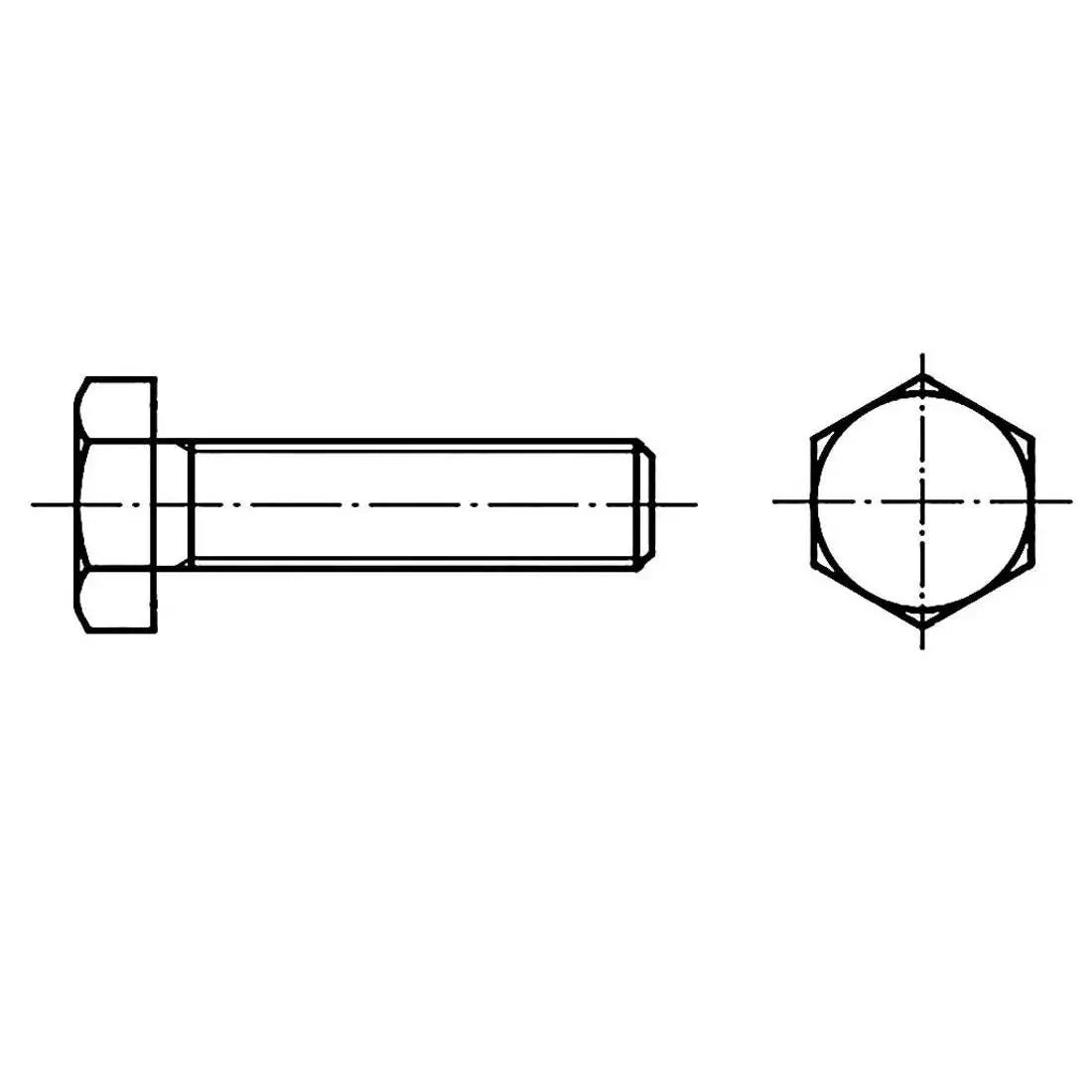 TOOLCRAFT 128536 Hexagon screw M16 140mm external hexagon DIN 933 steel 25pcs. (940910434649)