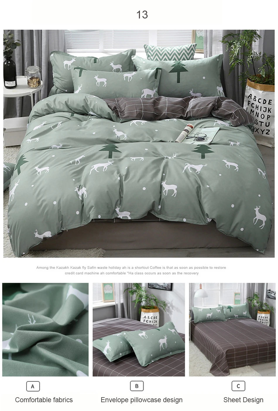 3/4pcs Bedding Set Pink Strawberry Fashion Bed Sheets Queen Size Luxury Bedding Set bed Sheet Sets Duvet Cover Set King Size