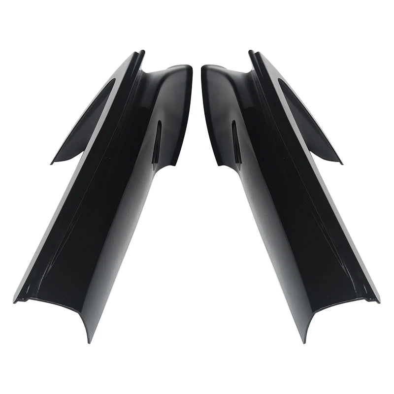 2Pcs / Set Front Bumper Splitters Lip Flaps Cupwings Aprons for BMW 5 Series F10 M5 Bumper 2011 - 2017 Carbon Fiber / FRP