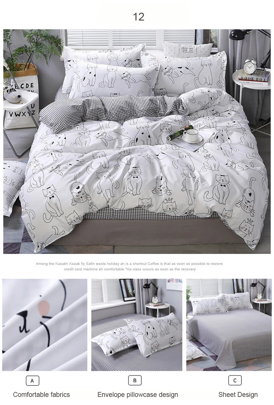 3/4pcs Bedding Set Pink Strawberry Fashion Bed Sheets Queen Size Luxury Bedding Set bed Sheet Sets Duvet Cover Set King Size