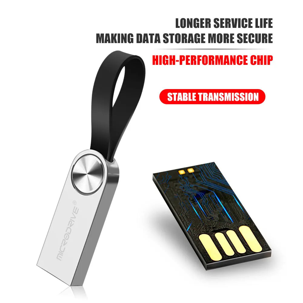 Waterproof Pen Drive 128GB USB Flash Drive 64GB 32GB 16GB 8GB 4GB Memory Stick флешка U Disk Memoria Cel USB For Nootbook