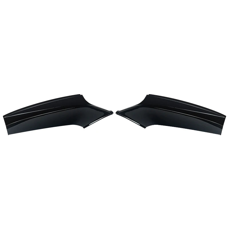 2Pcs / Set Front Bumper Splitters Lip Flaps Cupwings Aprons for BMW 5 Series F10 M5 Bumper 2011 - 2017 Carbon Fiber / FRP