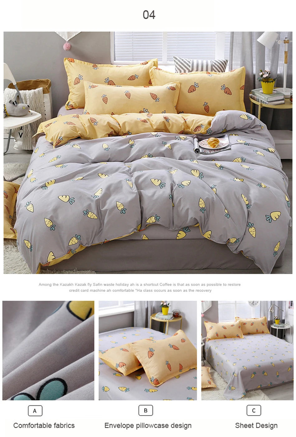 3/4pcs Bedding Set Pink Strawberry Fashion Bed Sheets Queen Size Luxury Bedding Set bed Sheet Sets Duvet Cover Set King Size