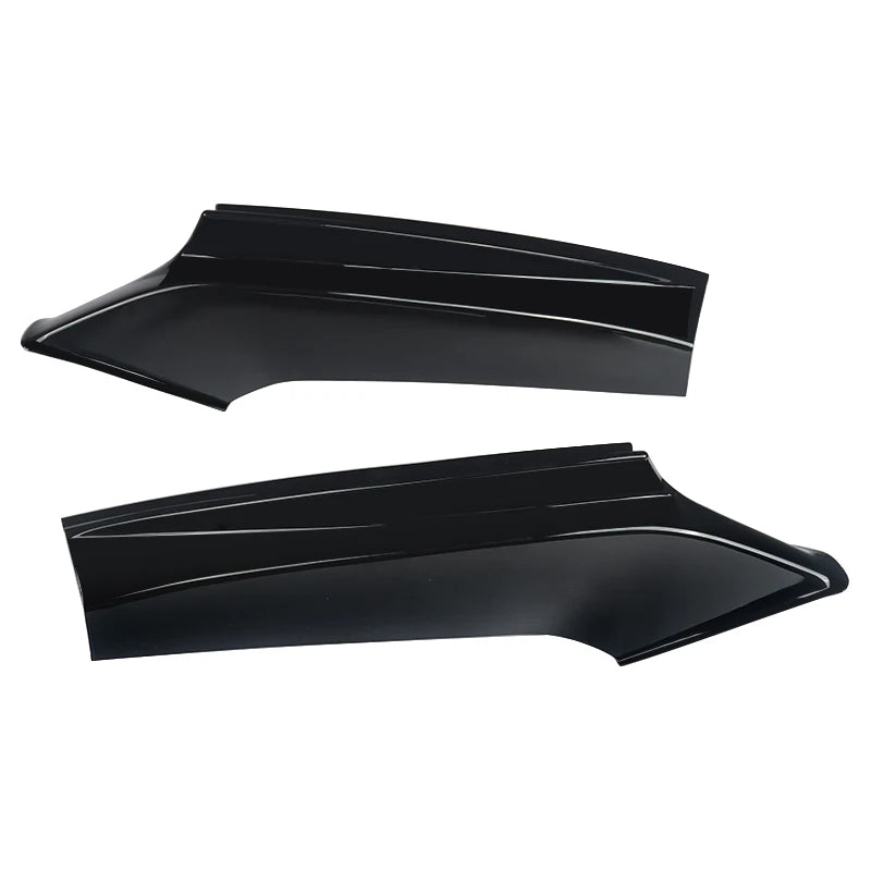 2Pcs / Set Front Bumper Splitters Lip Flaps Cupwings Aprons for BMW 5 Series F10 M5 Bumper 2011 - 2017 Carbon Fiber / FRP