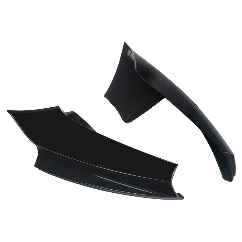 2Pcs / Set Front Bumper Splitters Lip Flaps Cupwings Aprons for BMW 5 Series F10 M5 Bumper 2011 - 2017 Carbon Fiber / FRP