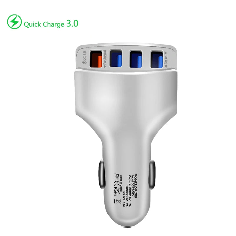 3.1A Dual USB Car Charger 2 Port LCD Display 12-24V Cigarette Socket Lighter Fast Car Charger Power Adapter Car Styling