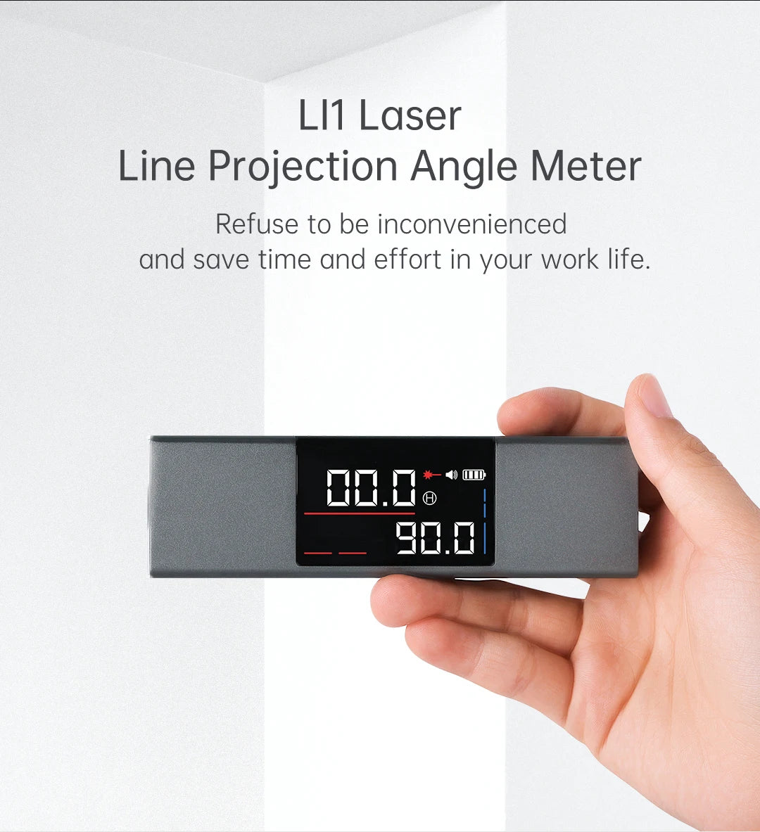 Youpin  Duka Atuman Laser Angle Casting Instrument Real time Angle Meter LI 1 with Double-sided High-definition LED Screen