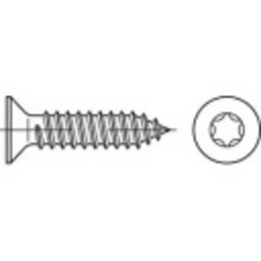 TOOLCRAFT 149612 Senkblechschrauben 3.9mm 13mm T-Profil Stahl galvanisch verzinkt 1000St. (940910384018)